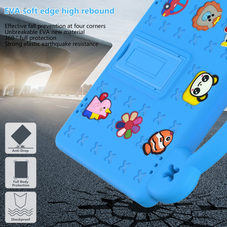 For Walmart Onn 10.1 2022 / 100071485 Handle Kickstand Children EVA Shockproof PC Tablet Case(Sky Blue) - Others by PMC TechLife | Online Shopping South Africa | PMC TechLife | Buy Now Pay Later Mobicred