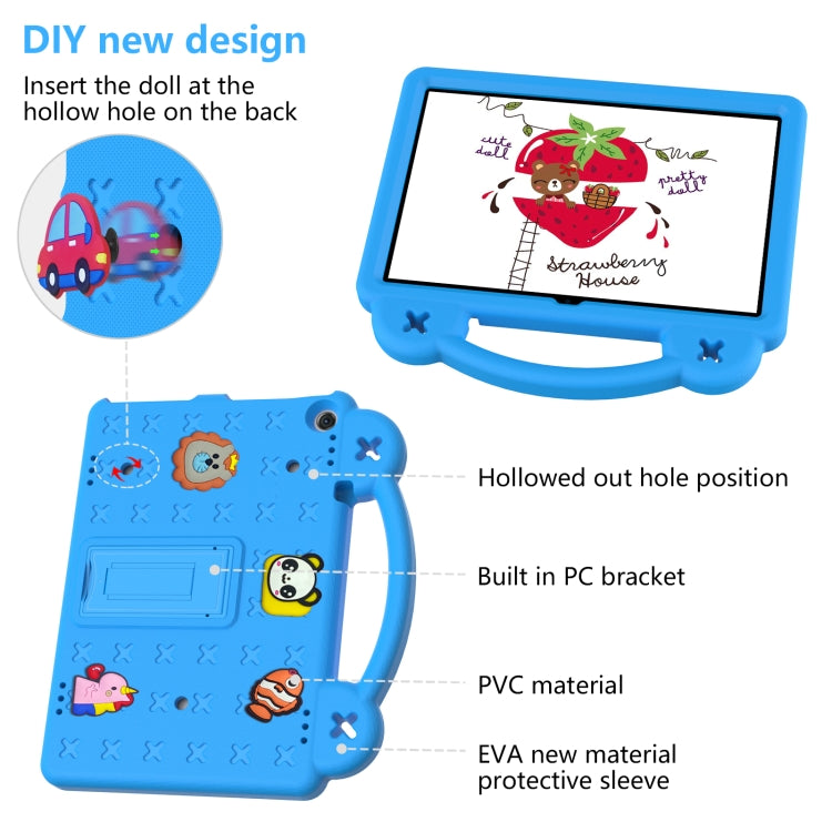 For Walmart Onn 10.1 2022 / 100071485 Handle Kickstand Children EVA Shockproof PC Tablet Case(Sky Blue) - Others by PMC TechLife | Online Shopping South Africa | PMC TechLife | Buy Now Pay Later Mobicred