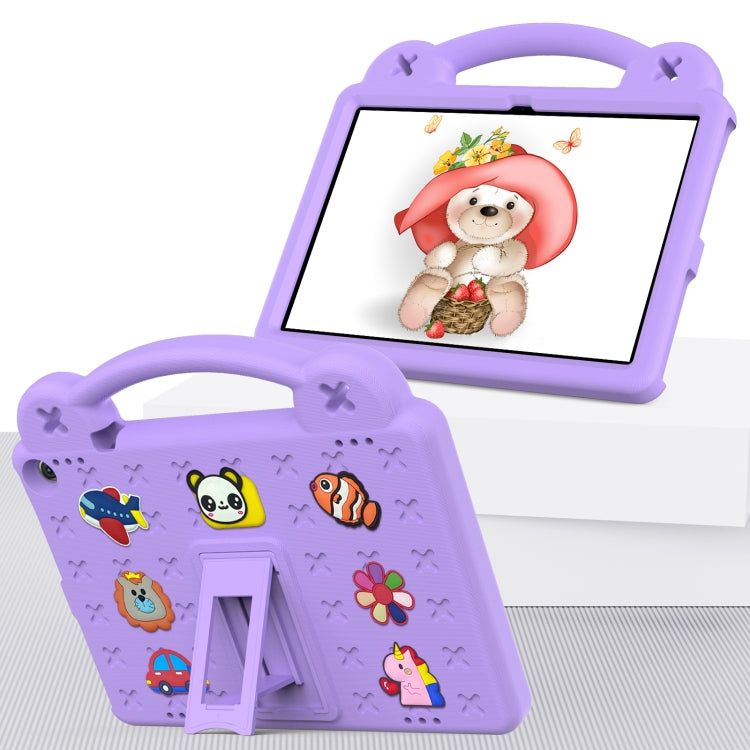 For Walmart Onn 10.1 2022 / 100071485 Handle Kickstand Children EVA Shockproof PC Tablet Case(Light Purple) - Others by PMC TechLife | Online Shopping South Africa | PMC TechLife | Buy Now Pay Later Mobicred