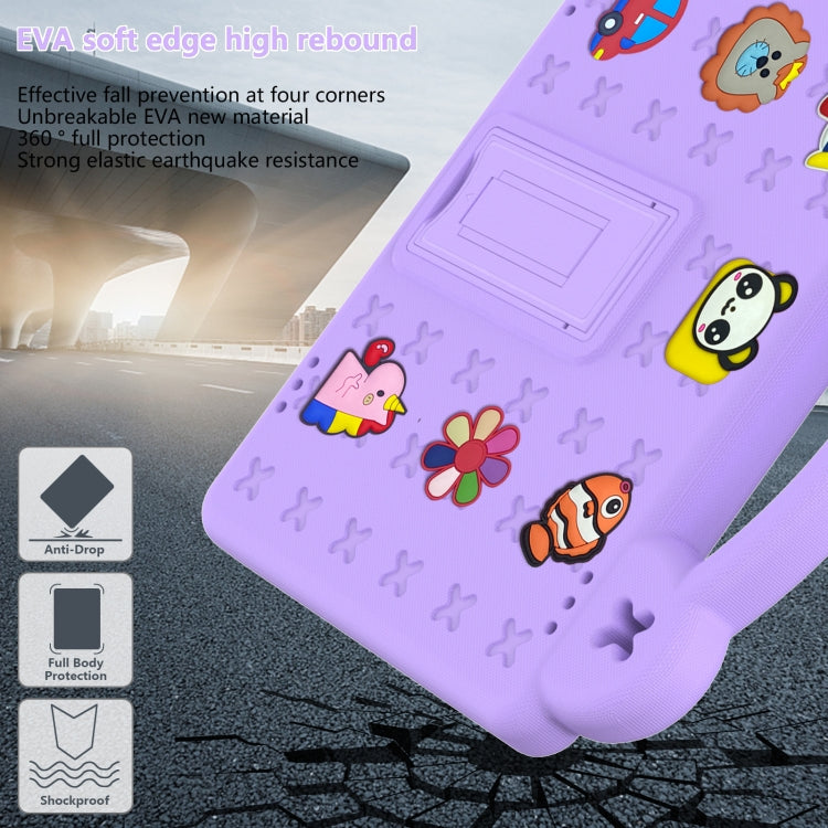 For Walmart Onn 10.1 2022 / 100071485 Handle Kickstand Children EVA Shockproof PC Tablet Case(Light Purple) - Others by PMC TechLife | Online Shopping South Africa | PMC TechLife | Buy Now Pay Later Mobicred