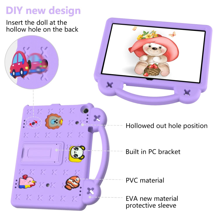 For Walmart Onn 10.1 2022 / 100071485 Handle Kickstand Children EVA Shockproof PC Tablet Case(Light Purple) - Others by PMC TechLife | Online Shopping South Africa | PMC TechLife | Buy Now Pay Later Mobicred