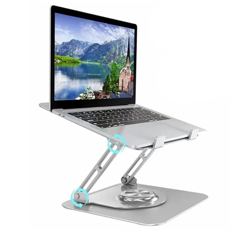 D147 Foldable 360 Degree Rotating Laptop Lifting Bracket Aluminum Alloy Notebook Desktop Stand(Gray) - Laptop Stand by PMC Jewellery | Online Shopping South Africa | PMC Jewellery | Buy Now Pay Later Mobicred
