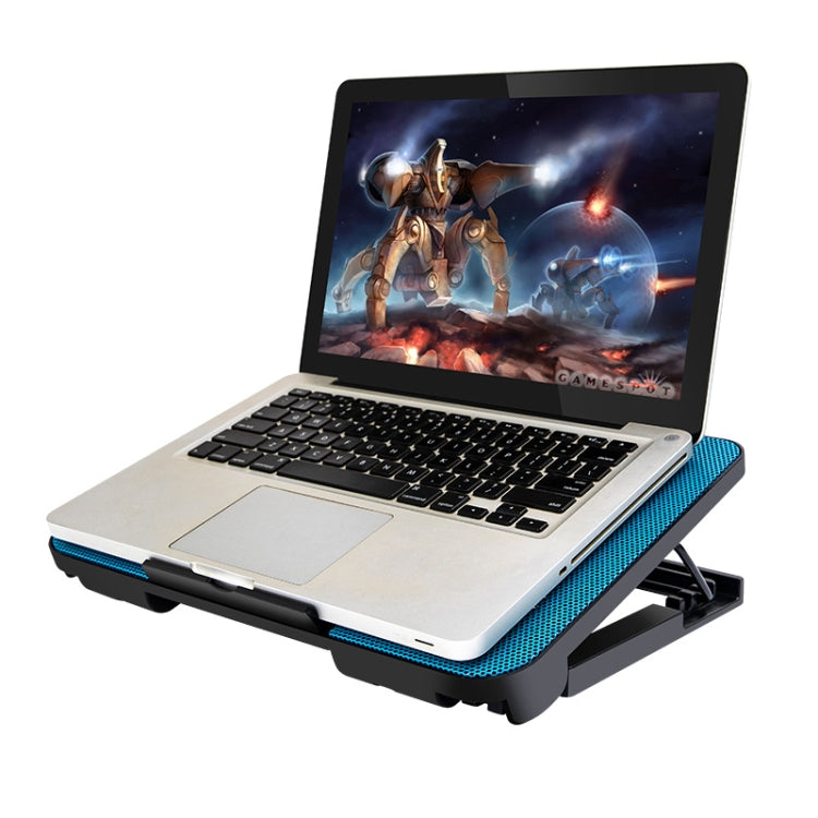N99 USB Dual Fan Hollow Carved Design Heat Dissipation Laptop Cooling Pad(Red) - Cooling Pads by PMC Jewellery | Online Shopping South Africa | PMC Jewellery | Buy Now Pay Later Mobicred