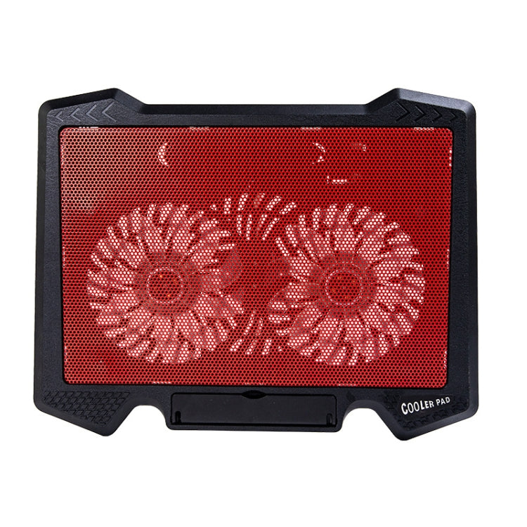 S200 Dual Silent Cooling Fan Portable Slim Notebook Cooling Pad for Laptop(Red) - Cooling Pads by PMC Jewellery | Online Shopping South Africa | PMC Jewellery | Buy Now Pay Later Mobicred