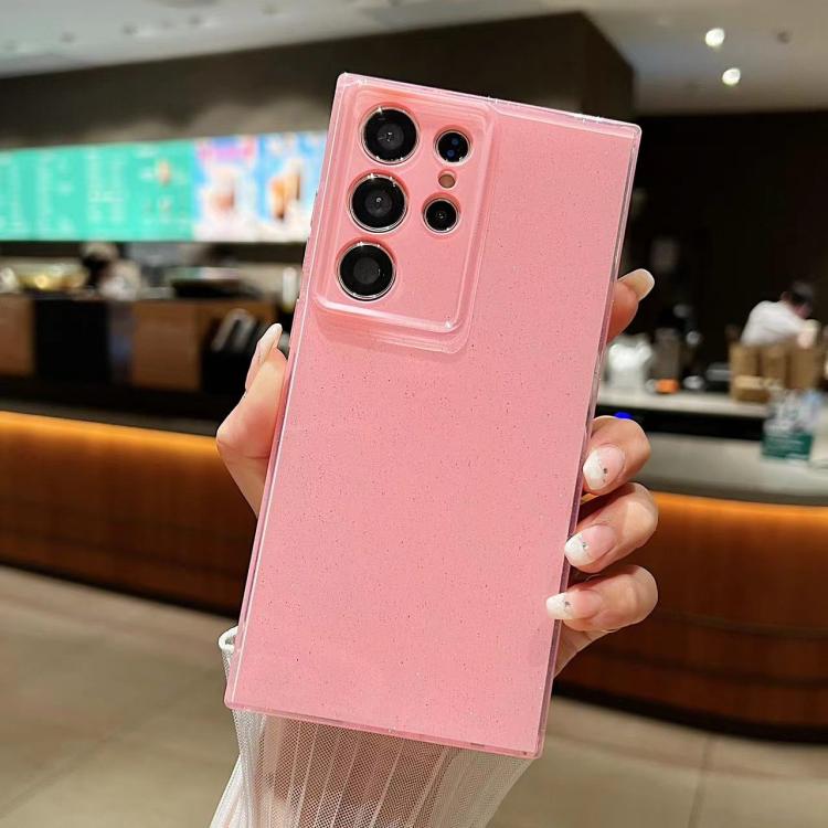 For Samsung Galaxy S25 Ultra 5G Jelly Glitter Solid Color TPU Phone Case(Pink) - Galaxy S25 Ultra 5G Cases by PMC TechLife | Online Shopping South Africa | PMC TechLife | Buy Now Pay Later Mobicred