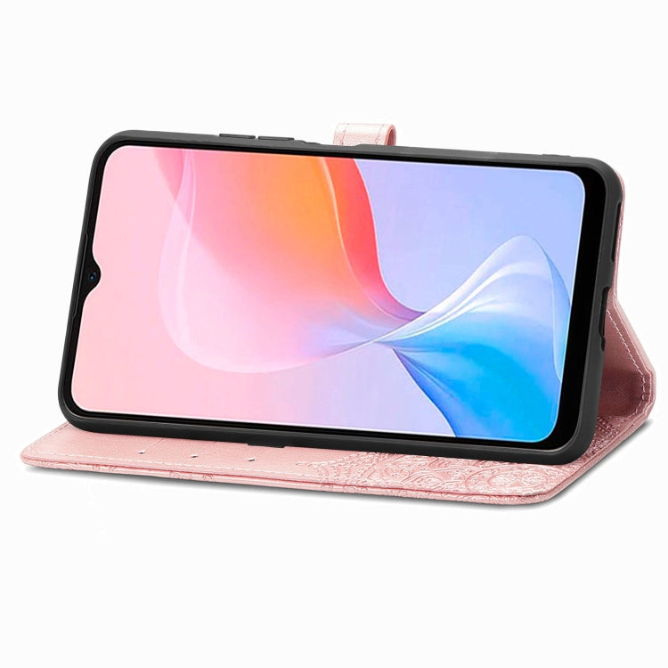 For Blackview A85 Mandala Flower Embossed Leather Phone Case(Rose Gold) - More Brand by PMC TechLife | Online Shopping South Africa | PMC TechLife