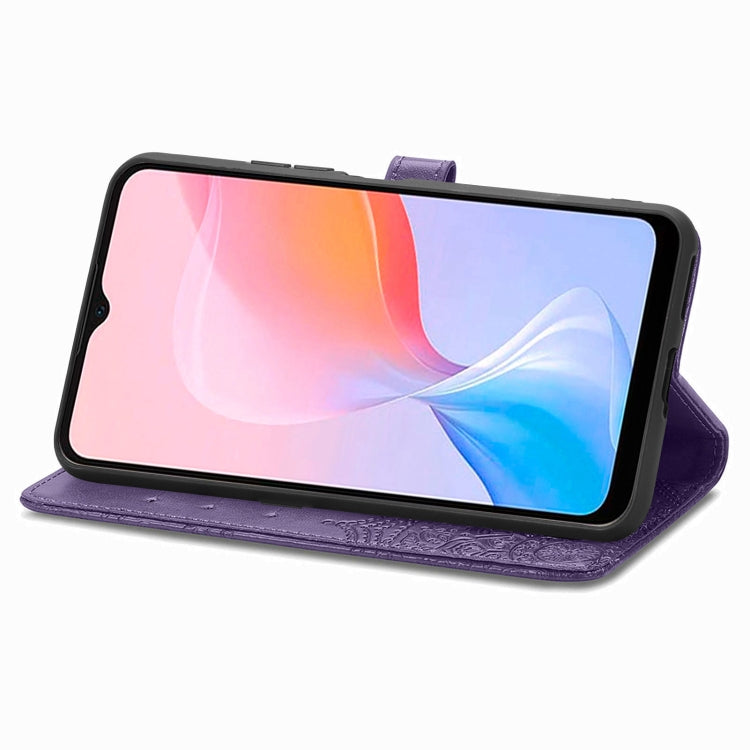 For Blackview A85 Mandala Flower Embossed Leather Phone Case(Purple) - More Brand by PMC TechLife | Online Shopping South Africa | PMC TechLife | Buy Now Pay Later Mobicred