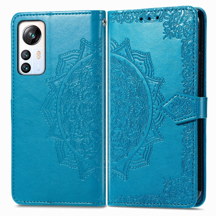 For Blackview A85 Mandala Flower Embossed Leather Phone Case(Blue) - More Brand by PMC TechLife | Online Shopping South Africa | PMC TechLife | Buy Now Pay Later Mobicred