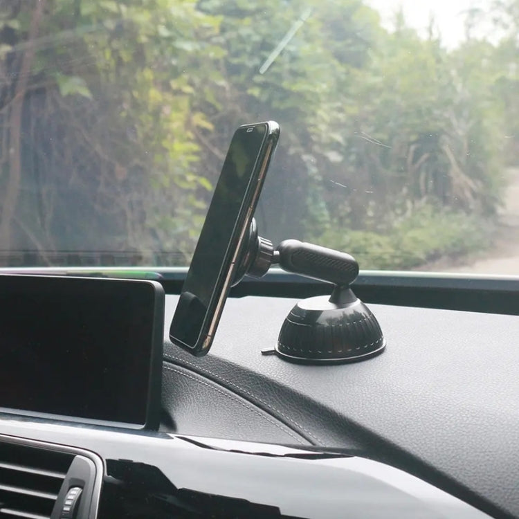 208-C Black 360 Degree Rotation Dashboard Windshield Magnetic Mobile Phone Car Holder - Car Holders by PMC TechLife | Online Shopping South Africa | PMC TechLife | Buy Now Pay Later Mobicred