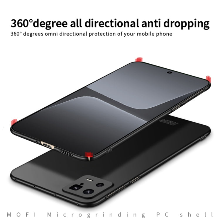 For Xiaomi 13 MOFI Frosted Ultra-thin PC Hard Case(Black) - Xiaomi Cases by MOFI | Online Shopping South Africa | PMC TechLife | Buy Now Pay Later Mobicred