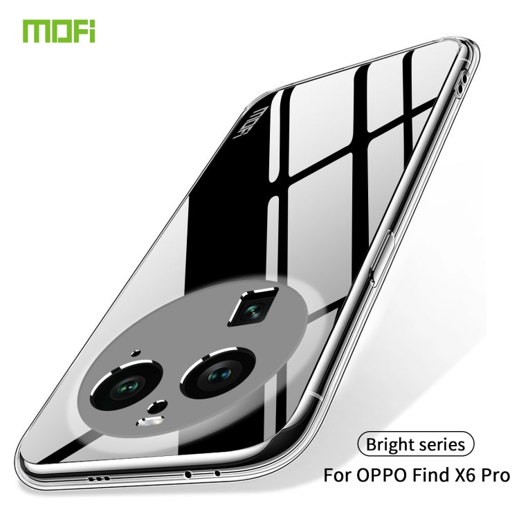For OPPO Find X6 Pro MOFI Ming Series Ultra-thin TPU Phone Case(Transparent) - OPPO Cases by MOFI | Online Shopping South Africa | PMC TechLife