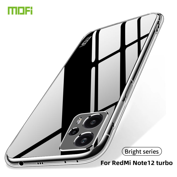 For Xiaomi Redmi Note 12 Turbo MOFI Ming Series Ultra-thin TPU Phone Case(Transparent) - Xiaomi Cases by MOFI | Online Shopping South Africa | PMC TechLife