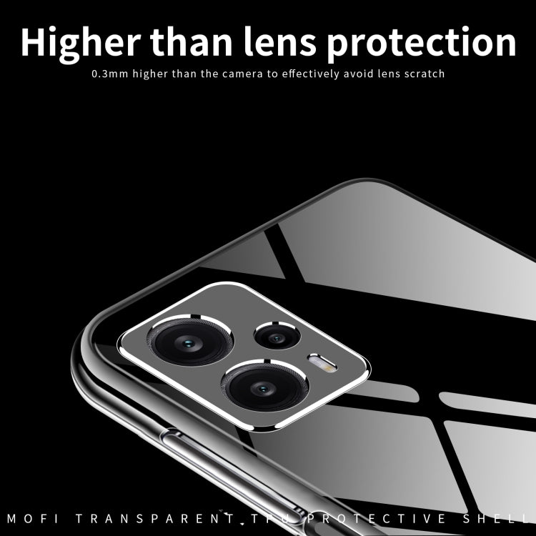 For Xiaomi Redmi Note 12 Turbo MOFI Ming Series Ultra-thin TPU Phone Case(Transparent) - Xiaomi Cases by MOFI | Online Shopping South Africa | PMC TechLife