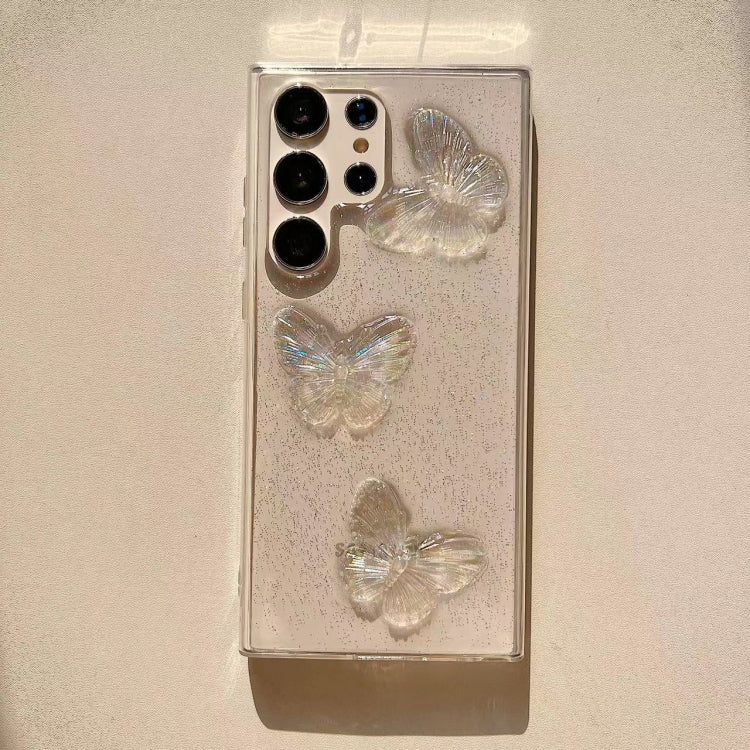 For Samsung Galaxy S22+ 5G Clear Crystal Butterflies TPU Phone Case(Transparent) - Galaxy S22+ 5G Cases by PMC TechLife | Online Shopping South Africa | PMC TechLife | Buy Now Pay Later Mobicred