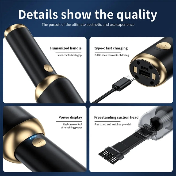 P9 Mini Portable Wireless Big Power Rechargeable Wet Dry Auto Car Vacuum Cleaner(Black) - Vacuum Cleaner by PMC TechLife | Online Shopping South Africa | PMC TechLife | Buy Now Pay Later Mobicred