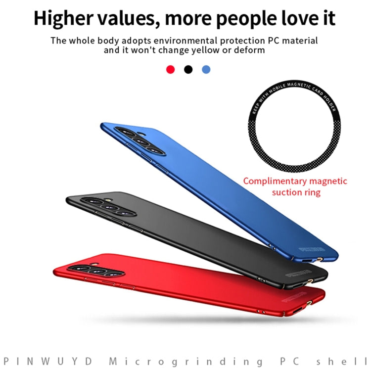 For Samsung Galaxy S23+ 5G PINWUYO Magnetic Magsafe Frosted PC Ultra-thin Hard Phone Case(Blue) - free shipping - PMC TechLife - Order now!