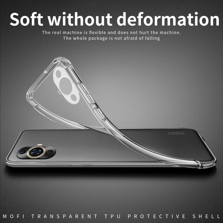 For Huawei nova 11 4G MOFI Ming Series Transparent Ultra-thin TPU Phone Case - Huawei Cases by MOFI | Online Shopping South Africa | PMC TechLife | Buy Now Pay Later Mobicred