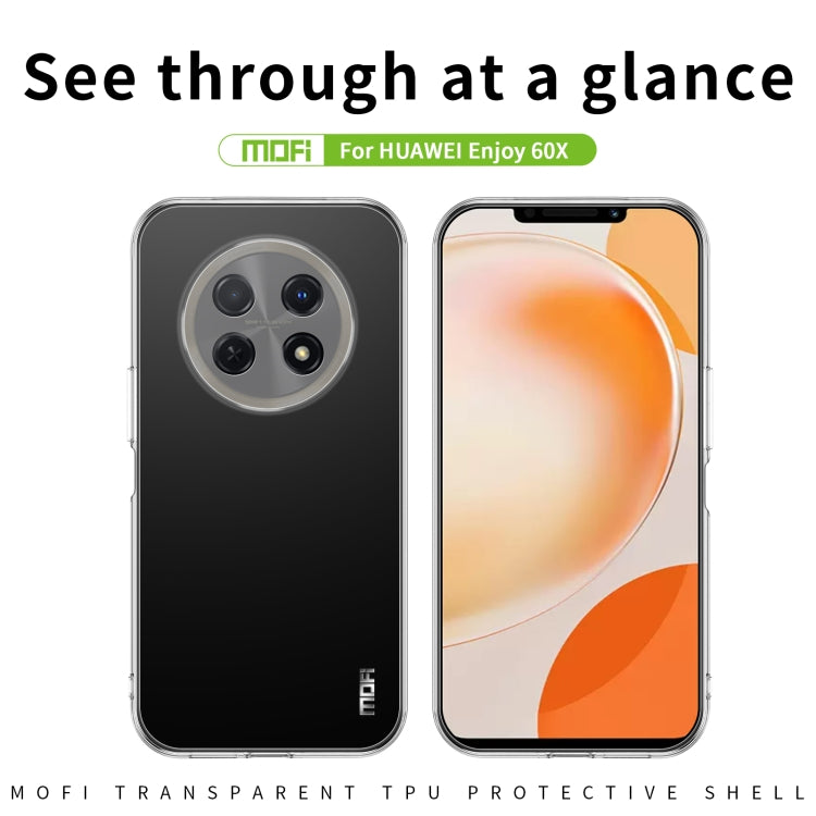 For Huawei Enjoy 60X MOFI Ming Series Transparent Ultra-thin TPU Phone Case - Huawei Cases by MOFI | Online Shopping South Africa | PMC TechLife | Buy Now Pay Later Mobicred