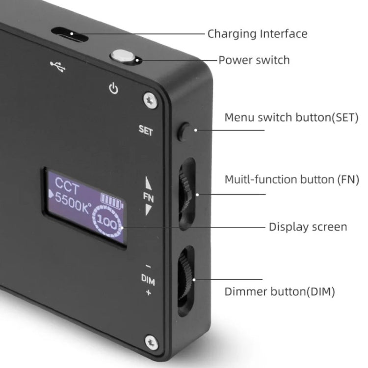 BL-P1 Portable RGB Pocket Fill Light Full Color 2500-8500K Photography Camera Light -  by PMC TechLife | Online Shopping South Africa | PMC TechLife | Buy Now Pay Later Mobicred
