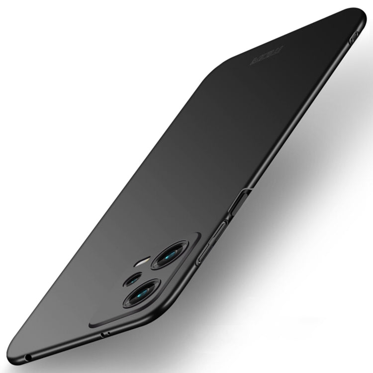 For Xiaomi Redmi Note 12 5G Global MOFI Micro-Frosted PC Ultra-thin Hard Phone Case(Black) - free shipping - PMC TechLife - Order now!