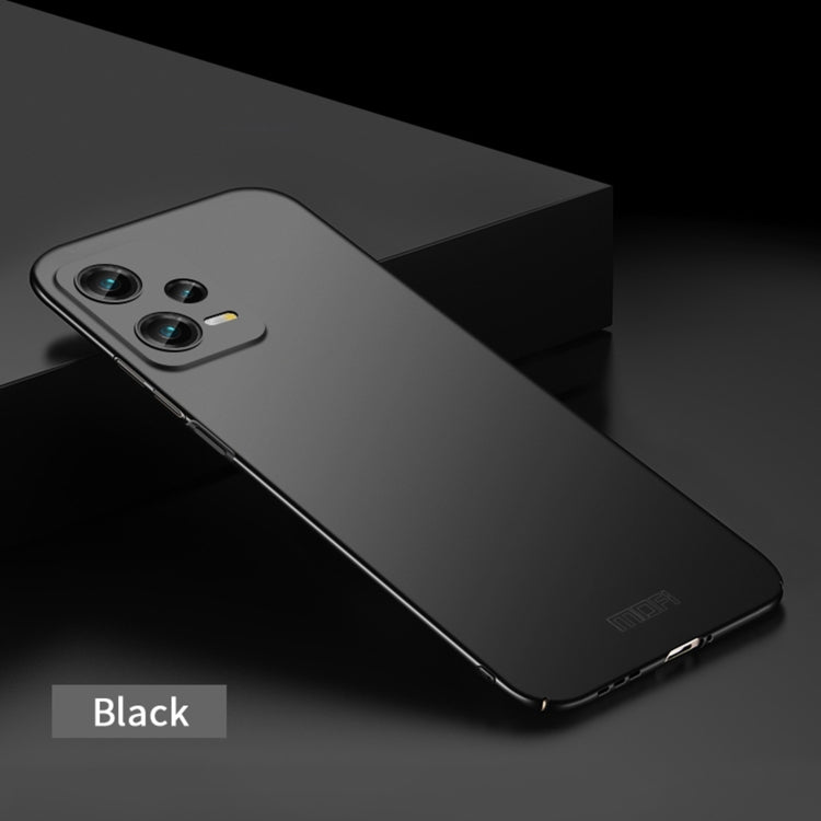 For Xiaomi Redmi Note 12 5G Global MOFI Micro-Frosted PC Ultra-thin Hard Phone Case(Black) - free shipping - PMC TechLife - Order now!