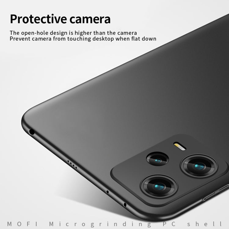 For Xiaomi Redmi Note 12 Pro 5G Global MOFI Micro-Frosted PC Ultra-thin Hard Phone Case(Black) - Xiaomi Cases by MOFI | Online Shopping South Africa | PMC TechLife | Buy Now Pay Later Mobicred