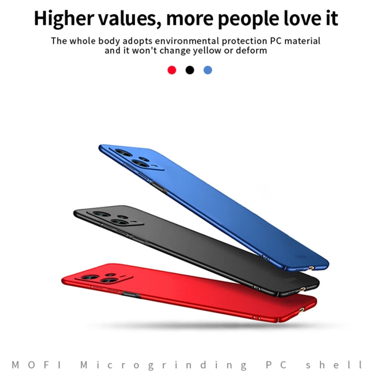 For Xiaomi Redmi Note 12 Pro 5G Global MOFI Micro-Frosted PC Ultra-thin Hard Phone Case(Blue) - Xiaomi Cases by MOFI | Online Shopping South Africa | PMC TechLife | Buy Now Pay Later Mobicred
