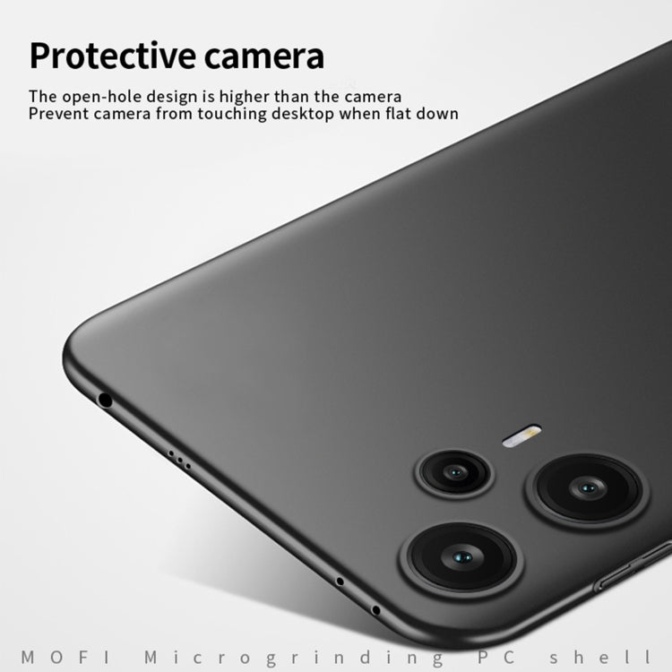 For?Redmi Note 12 Turbo 5G MOFI Micro-Frosted PC Ultra-thin Hard Phone Case(Black) - Xiaomi Cases by MOFI | Online Shopping South Africa | PMC TechLife