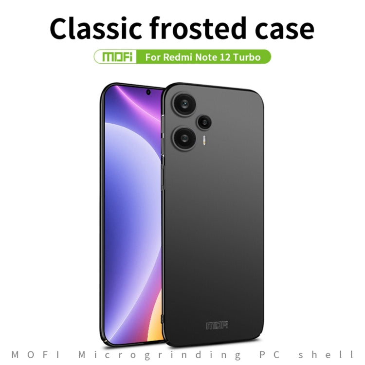 For Xiaomi Redmi Note 12 Turbo 5G MOFI Micro-Frosted PC Ultra-thin Hard Phone Case(Red) - Xiaomi Cases by MOFI | Online Shopping South Africa | PMC TechLife | Buy Now Pay Later Mobicred