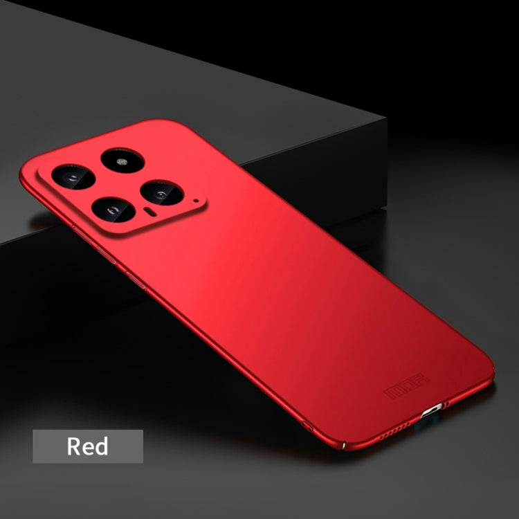 For Xiaomi 14 MOFI Micro-Frosted PC Ultra-thin Hard Phone Case(Red) - 14 Cases by MOFI | Online Shopping South Africa | PMC TechLife | Buy Now Pay Later Mobicred