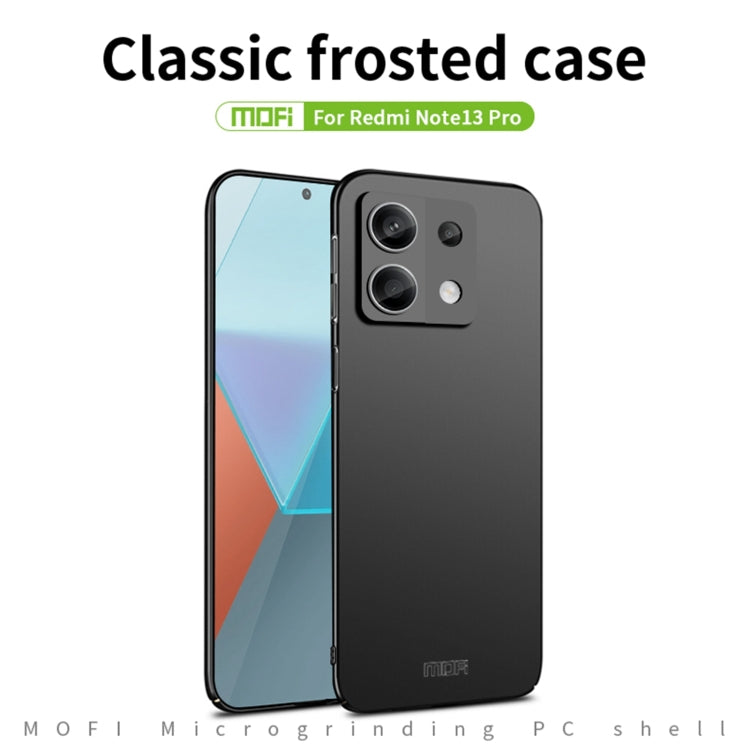 For Xiaomi Redmi Note 13 Pro 5G MOFI Micro-Frosted PC Ultra-thin Hard Phone Case(Black) - Xiaomi Cases by MOFI | Online Shopping South Africa | PMC TechLife | Buy Now Pay Later Mobicred