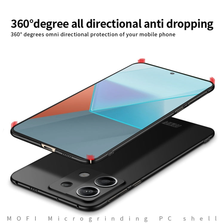 For Xiaomi Redmi Note 13 Pro 5G MOFI Micro-Frosted PC Ultra-thin Hard Phone Case(Black) - Xiaomi Cases by MOFI | Online Shopping South Africa | PMC TechLife | Buy Now Pay Later Mobicred