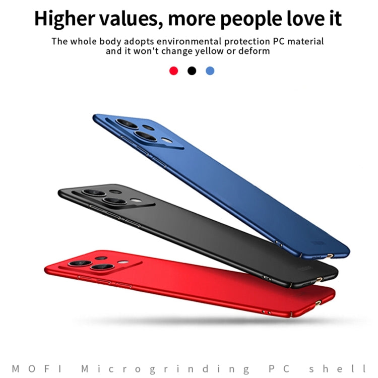 For Redmi Note 13 Pro 5G MOFI Micro-Frosted PC Ultra-thin Hard Phone Case(Blue) - Note 13 Pro Cases by MOFI | Online Shopping South Africa | PMC TechLife