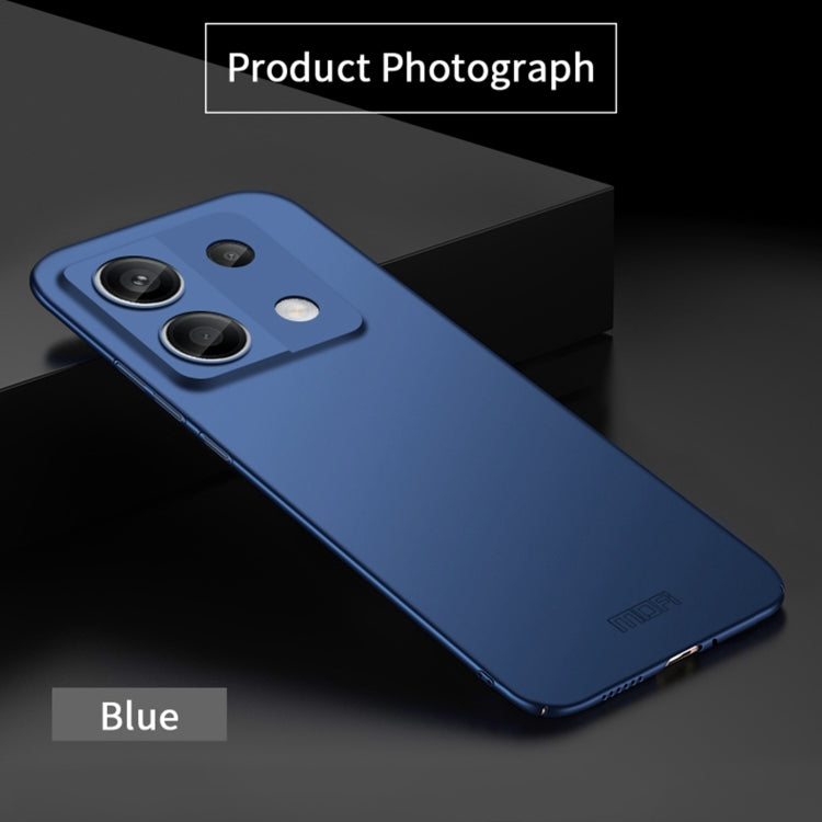 For Xiaomi Redmi Note 13 5G MOFI Micro-Frosted PC Ultra-thin Hard Phone Case(Blue) - Xiaomi Cases by MOFI | Online Shopping South Africa | PMC TechLife | Buy Now Pay Later Mobicred