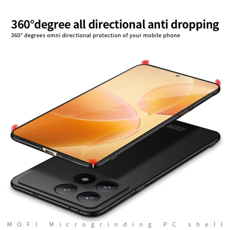 For Xiaomi Redmi K70 / K70 Pro MOFI Micro-Frosted PC Ultra-thin Hard Phone Case(Black) - Xiaomi Cases by MOFI | Online Shopping South Africa | PMC Jewellery | Buy Now Pay Later Mobicred
