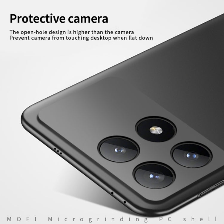 For Xiaomi Redmi K70 / K70 Pro MOFI Micro-Frosted PC Ultra-thin Hard Phone Case(Black) - Xiaomi Cases by MOFI | Online Shopping South Africa | PMC Jewellery | Buy Now Pay Later Mobicred