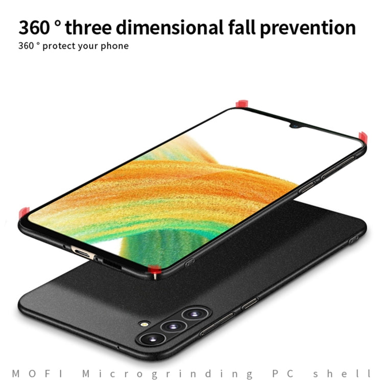 For Samsung Galaxy A34 5G MOFI Fandun Series Frosted PC Ultra-thin All-inclusive Phone Case(Green) - Galaxy Phone Cases by MOFI | Online Shopping South Africa | PMC TechLife | Buy Now Pay Later Mobicred