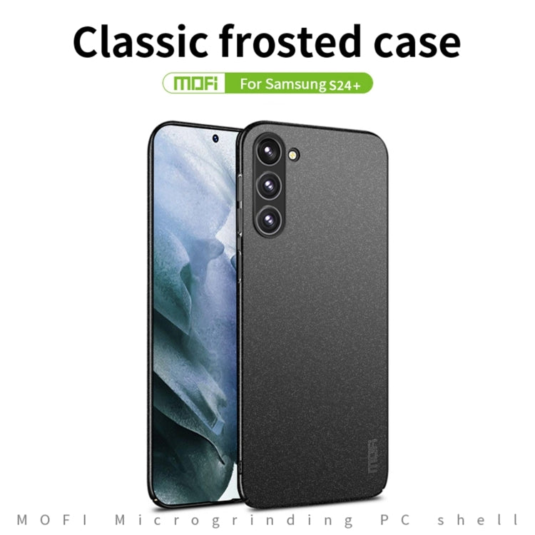 For Samsung Galaxy S24+ 5G MOFI Fandun Series Frosted PC Ultra-thin All-inclusive Phone Case(Blue) - Galaxy S24+ 5G Cases by MOFI | Online Shopping South Africa | PMC TechLife
