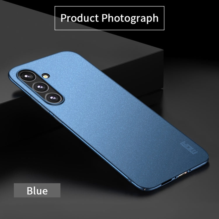 For Samsung Galaxy A35 5G MOFI Fandun Series Frosted PC Ultra-thin All-inclusive Phone Case(Blue) - Galaxy Phone Cases by MOFI | Online Shopping South Africa | PMC TechLife | Buy Now Pay Later Mobicred