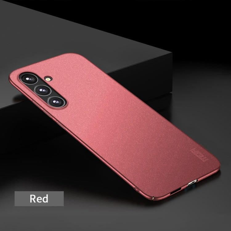 For Samsung Galaxy A55 5G MOFI Fandun Series Frosted PC Ultra-thin All-inclusive Phone Case(Red) - Galaxy Phone Cases by MOFI | Online Shopping South Africa | PMC TechLife