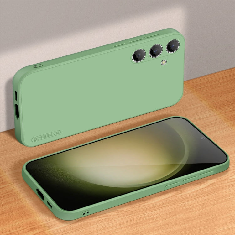 For Samsung Galaxy S24+ 5G PINWUYO Sense Series Liquid Silicone TPU Phone Case(Green) - free shipping - PMC Jewellery - Order now!