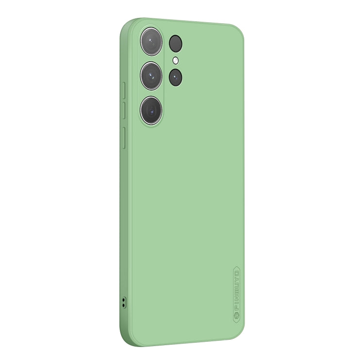 For Samsung Galaxy S24 Ultra 5G PINWUYO Sense Series Liquid Silicone TPU Phone Case(Green) - free shipping - PMC Jewellery - Order now!