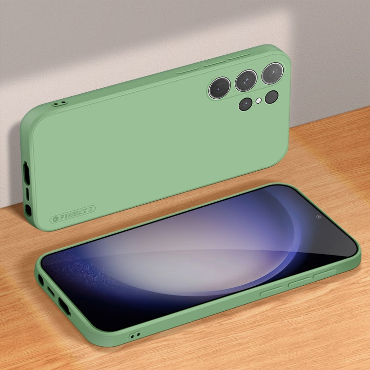 For Samsung Galaxy S24 Ultra 5G PINWUYO Sense Series Liquid Silicone TPU Phone Case(Green) - free shipping - PMC Jewellery - Order now!