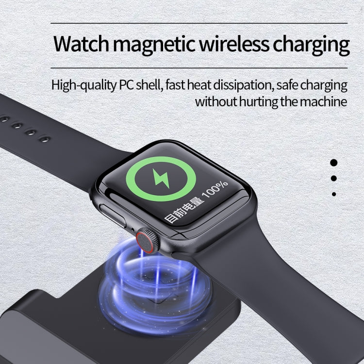 B20 18W 3 in 1 Wireless Charger Stand Charger Dock for iPhone Apple Watch Series(Black) - Wireless Charger by PMC TechLife | Online Shopping South Africa | PMC TechLife