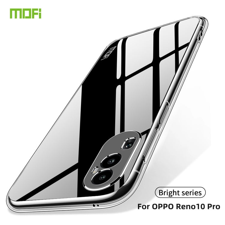 For OPPO Reno10 Pro China MOFI Ming Series Transparent Ultra-thin TPU Phone Case(Transparent) - free shipping - PMC TechLife - Order now!