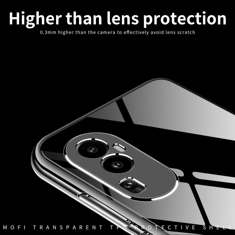 For?OPPO Reno10 Pro+ MOFI Ming Series Transparent Ultra-thin TPU Phone Case(Transparent) - OPPO Cases by MOFI | Online Shopping South Africa | PMC TechLife