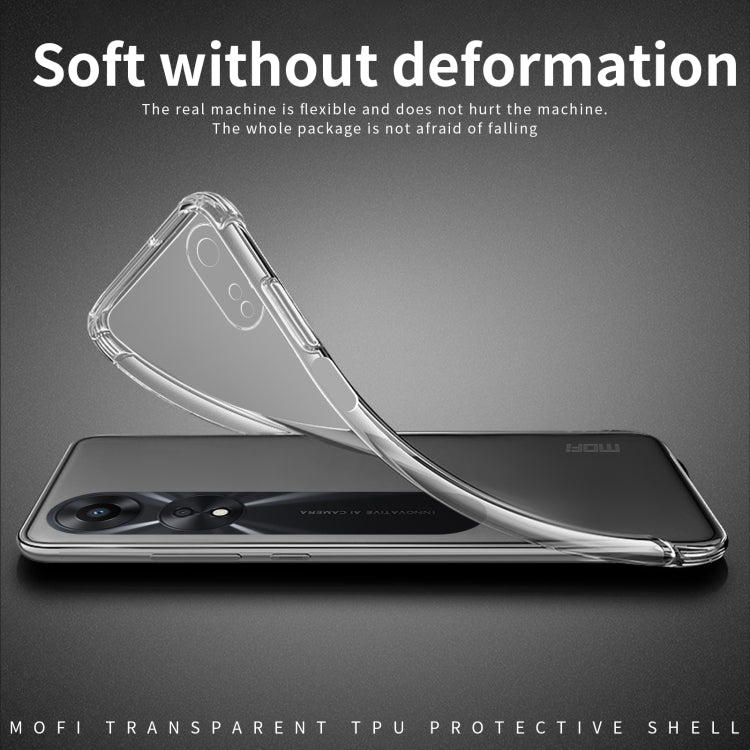 For OPPO A58 4G MOFI Ming Series Transparent Ultra-thin TPU Phone Case(Transparent) - OPPO Cases by MOFI | Online Shopping South Africa | PMC TechLife