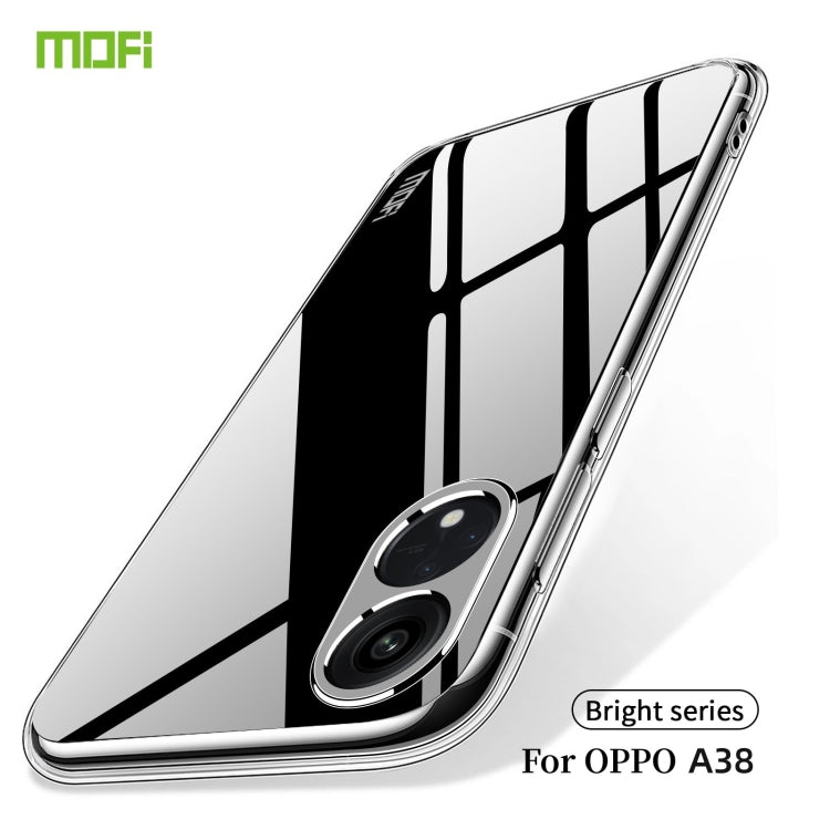For OPPO A38 MOFI Ming Series Transparent Ultra-thin TPU Phone Case(Transparent) - A38 Cases by MOFI | Online Shopping South Africa | PMC TechLife