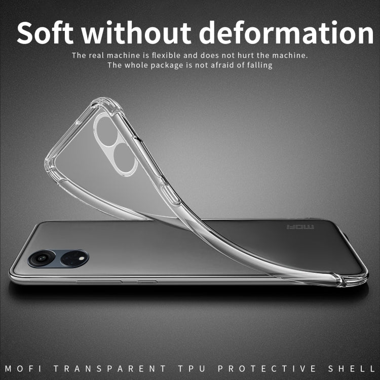 For OPPO A38 MOFI Ming Series Transparent Ultra-thin TPU Phone Case(Transparent) - A38 Cases by MOFI | Online Shopping South Africa | PMC TechLife