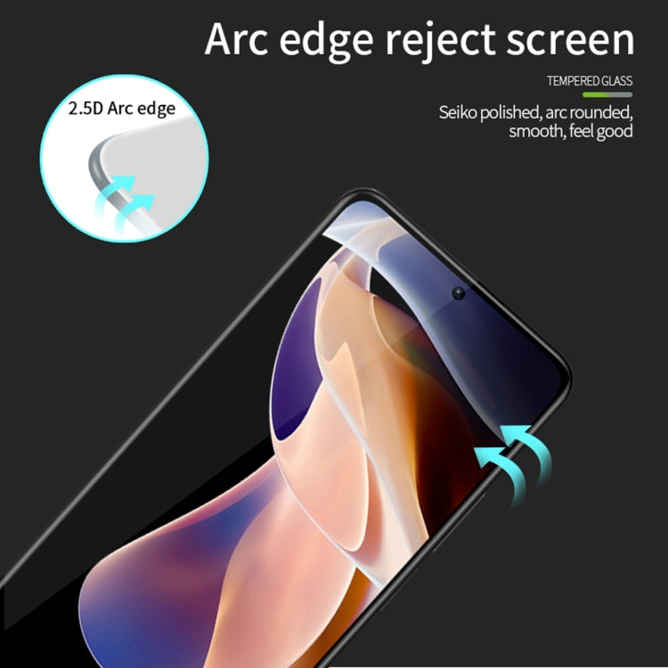 For Xiaomi Redmi 12 5G MOFI 9H 2.5D Full Screen Tempered Glass Film(Black) -  by MOFI | Online Shopping South Africa | PMC TechLife | Buy Now Pay Later Mobicred